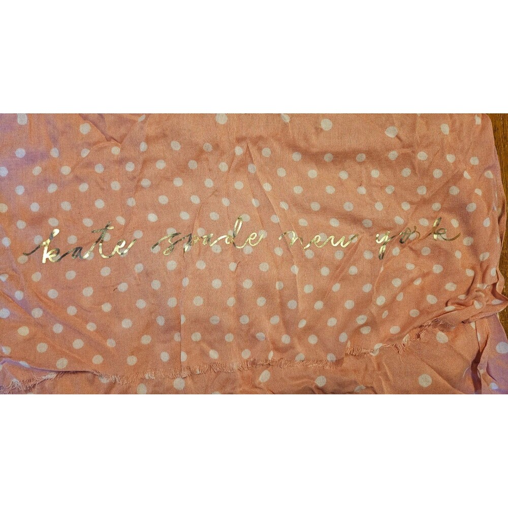 Kate Spade New York Pink Polka Dot Scarf Accessory